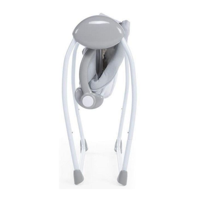 Chicco Columpio Balancín Automático Relax & Play para Bebé - 5 Velocidades, Música, Barra de Juegos, Respaldo Reclinable, Plegable Gris 1