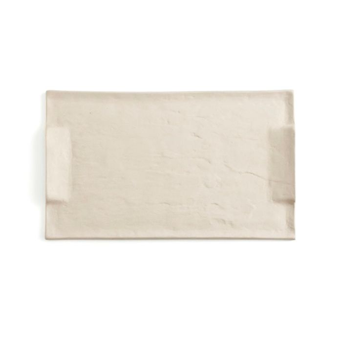 Quid Bandeja Rectangular Cerámica Texturizada Mineral Gres Beige 30x18 cm (6 Unidades) 0 Quid Bandeja Rectangular Cerámica Texturizada Mineral Gres Beige 30x18 cm (6 Unidades) 0