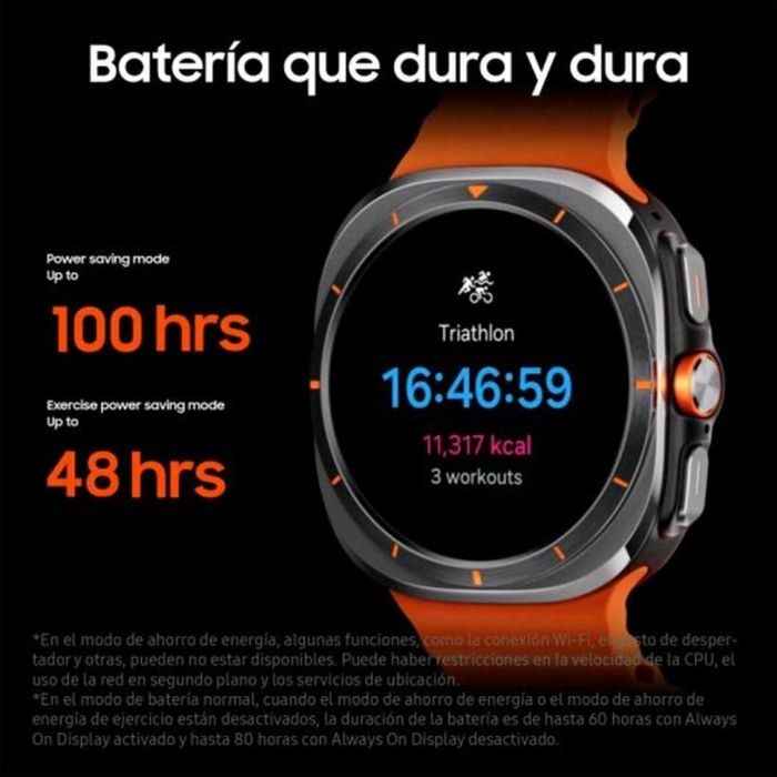 Smartwatch Samsung Galaxy Watch Ultra 4G Gris Naranja Gris oscuro 8