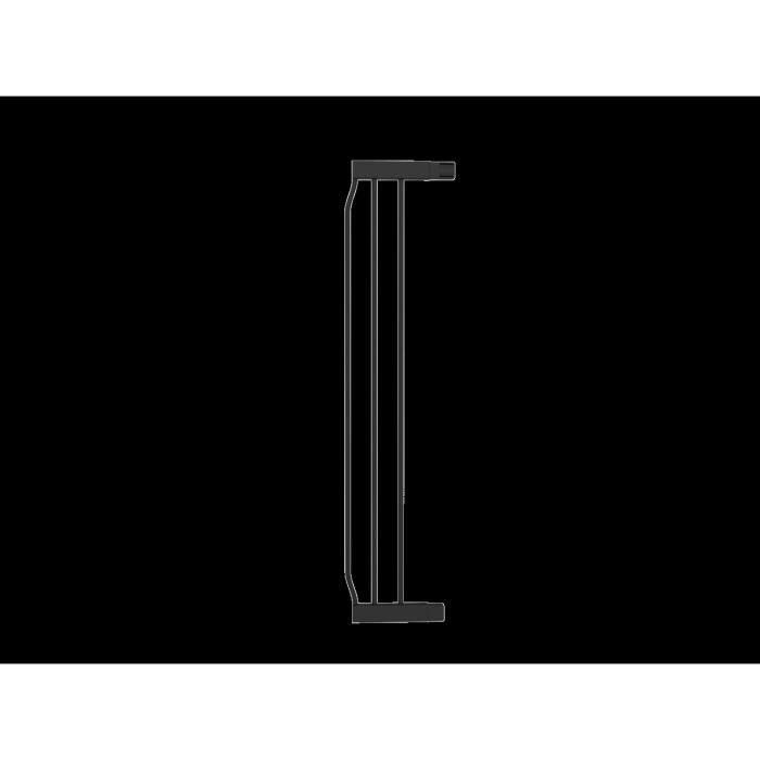 Ingenuity ING17548 Extensión para Puerta de Seguridad, Accesorio de 14 cm, Metal Negro, para Puertas de Apertura Manos Libres