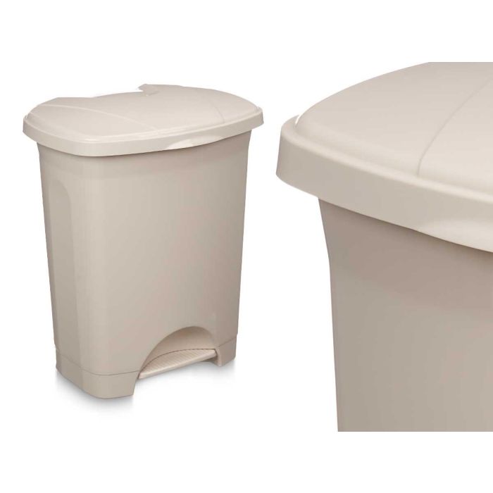 Papelera Pedal Plastico 30L Beis Arte Regal 39X47CM (4 Unidades) 1 Papelera Pedal Plastico 30L Beis Arte Regal 39X47CM (4 Unidades) 1