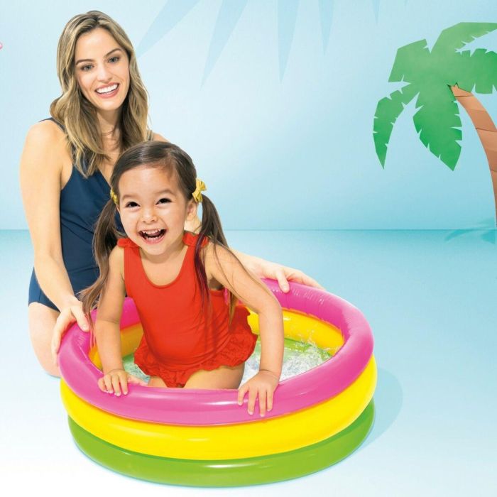 Piscina Hinchable para Niños Intex Sunset Glow Aros 28 L 61 x 22 x 61 cm (12 Unidades) 2