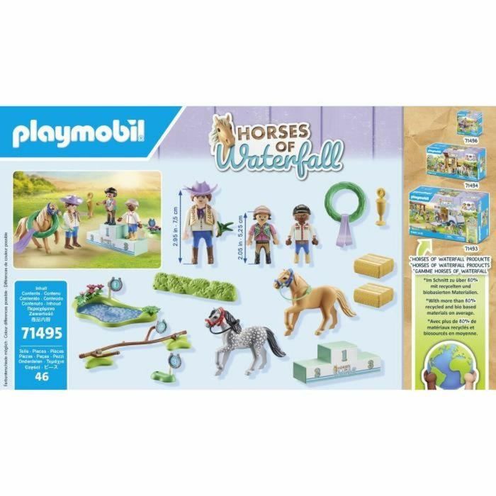 PLAYMOBIL 71495 Jinetes de ponis y saltadores 2