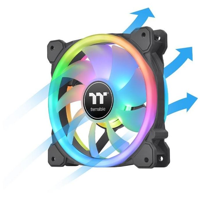 Thermaltake SWAFAN 12 RGB Radiator Fan TT Premium Edition 3 Pack de 12cm 1