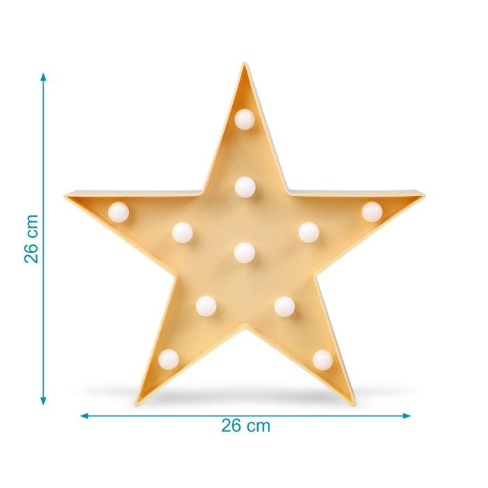 Estrella 27.5*27.5*4.5 cm Led Amarillo 3