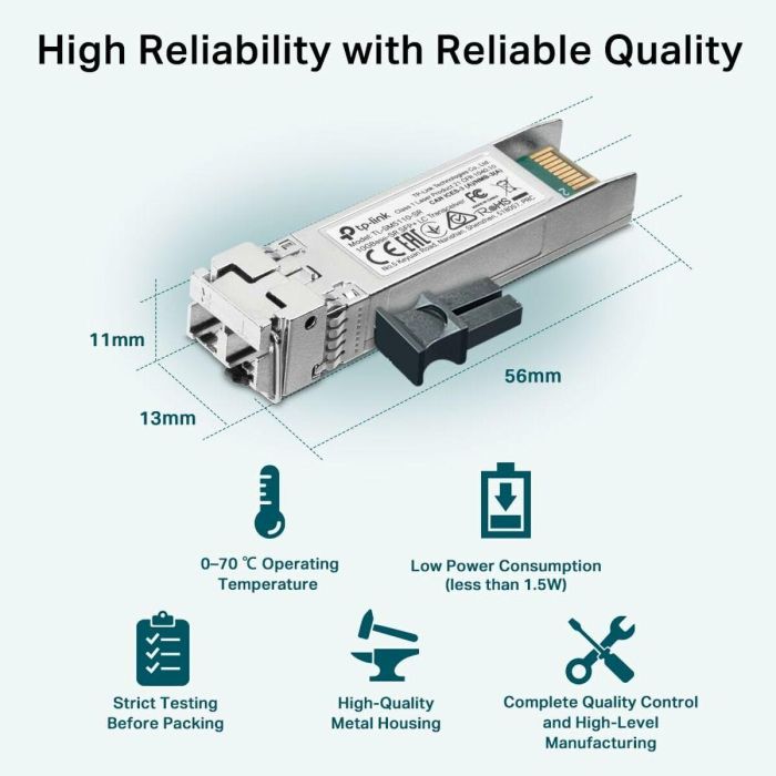 TP-Link SFP28 LC Transceiver Omada 25GBase-SR 2 TP-Link SFP28 LC Transceiver Omada 25GBase-SR 2