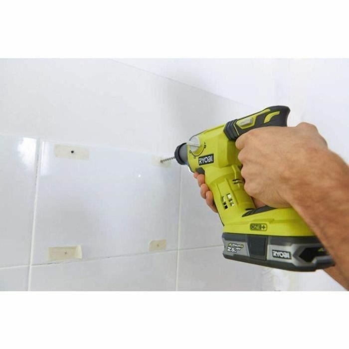 Ryobi R18SDS-125S Taladro Percutor Inalámbrico 18V SDS+ 1.3J, 4 Modos. Incluye Batería Litio 2.5 Ah, Cargador y Bolsa 1