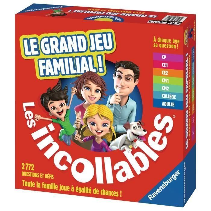 Ravensburger Juego Familiar Los Incollables - Quiz Familiar - 2772 Preguntas y Desafíos - 6 Temas - Edad +6 Años 3