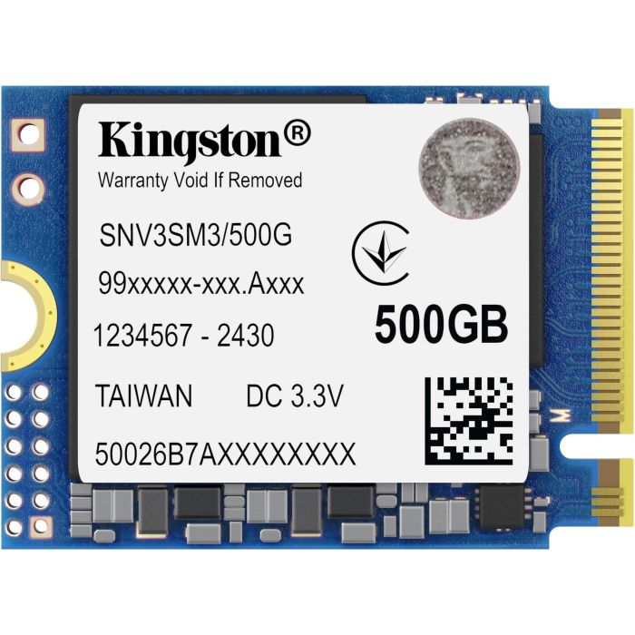 Kingston NV3 SNV3SM3/500G SSD NVMe M.2 500GB PCIe 4.0 2230 Alta Velocidad Lectura 5000MB/s para Portátiles y Consolas de Juegos 0 Kingston NV3 SNV3SM3/500G SSD NVMe M.2 500GB PCIe 4.0 2230 Alta Velocidad Lectura 5000MB/s para Portátiles y Consolas de Juegos 0