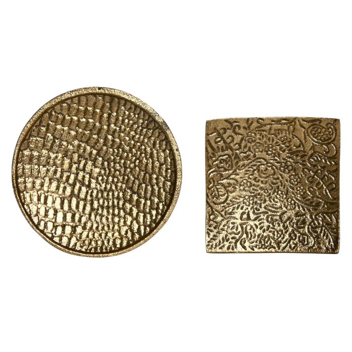 Bandeja Vaciabolsillos Colonial DKD Home Decor Dorado 13 x 2 x 13 cm (6 Unidades) 2 Bandeja Vaciabolsillos Colonial DKD Home Decor Dorado 13 x 2 x 13 cm (6 Unidades) 2