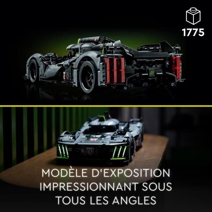 LEGO 42156 Technic Peugeot 9x8 24h Le Mans Hybrid HyperCar, Coche de Carreras Modelo 4
