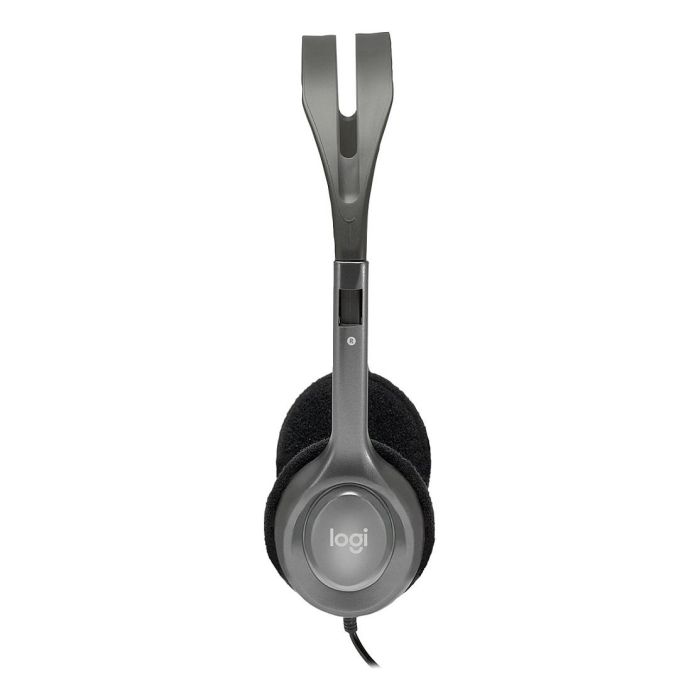 Logitech H110 Stereo Headset Auriculares con Micrófono, Sonido Estéreo, Conexión 3.5mm para PC, Tablet y Móvil, Diseño Cómodo 3