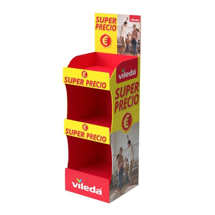 Expositor super precio universal vileda, 39 x 38 x 122 cm 1 Expositor super precio universal vileda, 39 x 38 x 122 cm 1