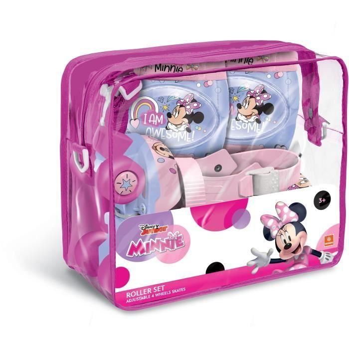 Patines + protecciones - MONDO - Minnie - Protecciones ajustables - Peso máximo: 20 kg 2 Patines + protecciones - MONDO - Minnie - Protecciones ajustables - Peso máximo: 20 kg 2