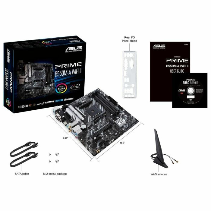 ASUS AM4 PRIME B550M-A WiFi II Placa Base para AMD Ryzen 3000 y 5000 Series DDR4 Micro ATX 15