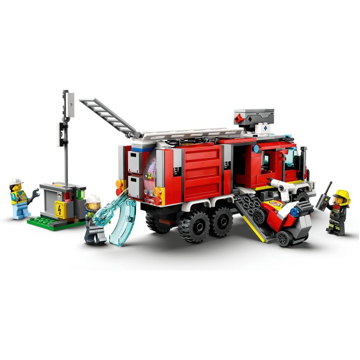 Lego 60374 Set de Construcción de Juguete City: Camión de Intervención de Bomberos con Drones Modernos y Figuras 4