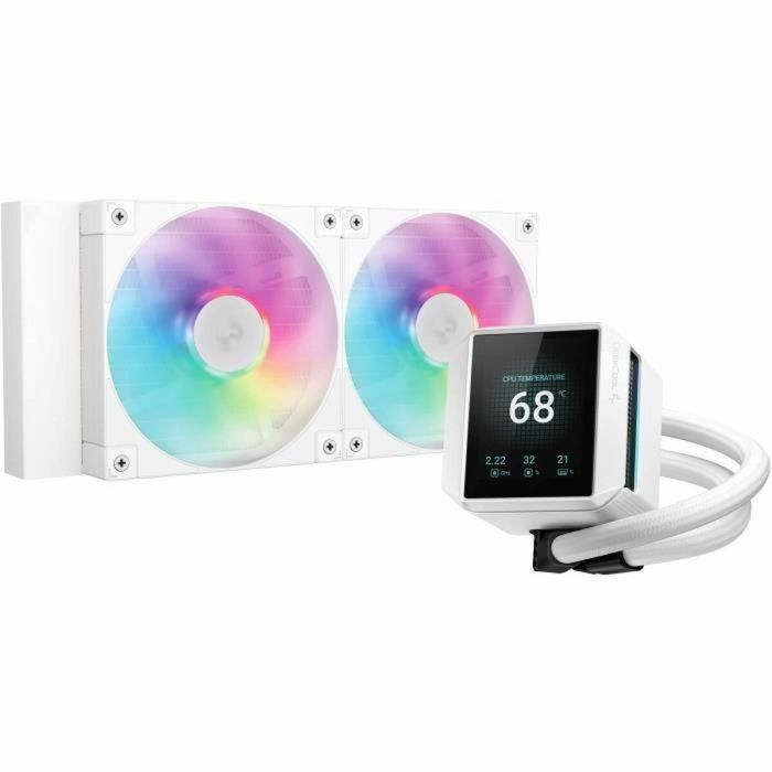 Deepcool Kit Refrigeración Líquida Mystique ARGB 240mm R-LX240-WHDSNMCP-G-1 con 2 Ventiladores 0 Deepcool Kit Refrigeración Líquida Mystique ARGB 240mm R-LX240-WHDSNMCP-G-1 con 2 Ventiladores 0