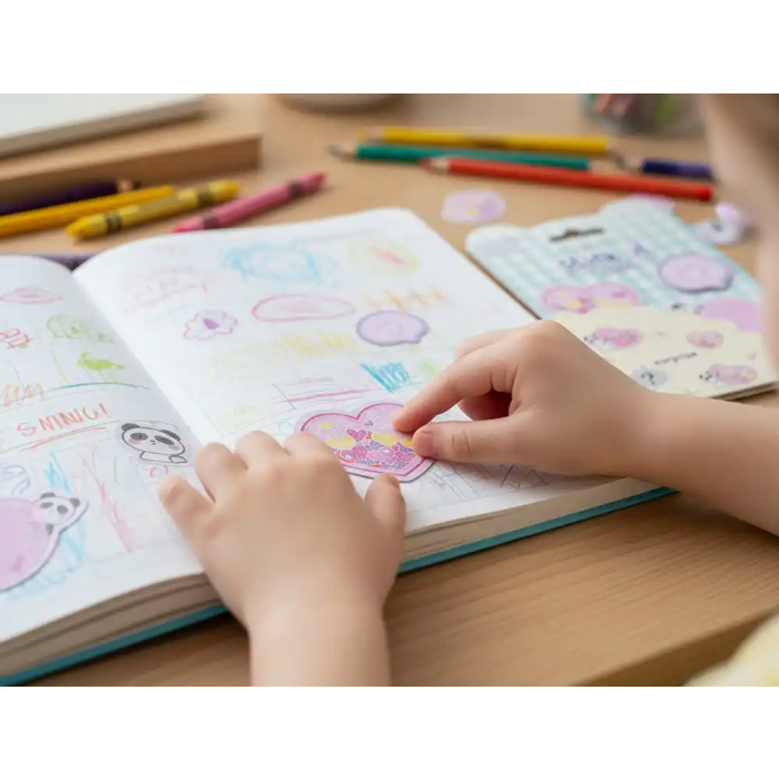 Imaginovo Bloc Notas Adhesivas Surprise Pegatina Sorpresa 20 Hojas Tamaños Surtidos Azul 5