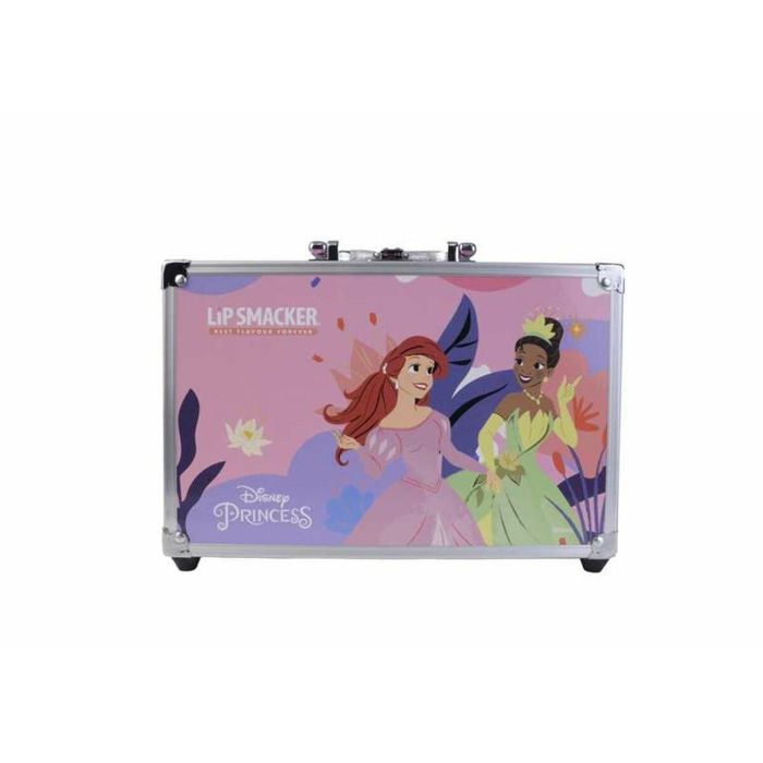 Markwins Maletín de Maquillaje Metálico Princesas Juguete 25x19,5x8,7 cm, 20 Brillos Labios, 20 Sombras Ojos, Accesorios, Edad 3+ Años 4