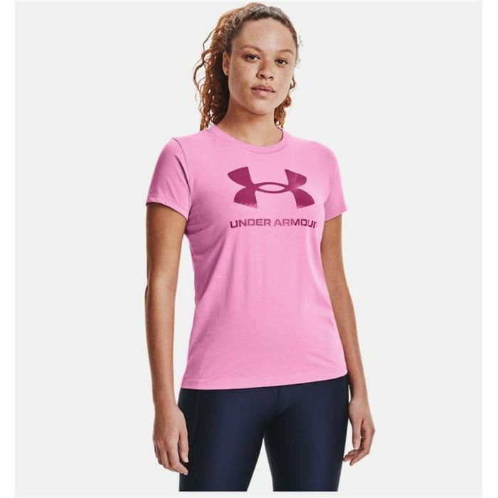 Camiseta de Manga Corta Mujer Under Armour Graphic Rosa 3 Camiseta de Manga Corta Mujer Under Armour Graphic Rosa 3