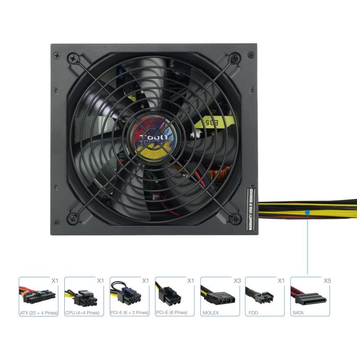 TOOQ FUENTE ALIMENTACION TQAPOLO-600SP 600W 2 TOOQ FUENTE ALIMENTACION TQAPOLO-600SP 600W 2