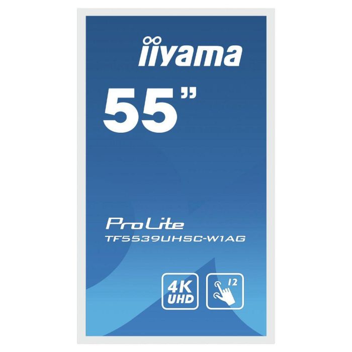 Iiyama TF5539UHSC-W1AG Monitor táctil 55" 4K Ultra HD Multi-touch Multi-usuario Blanco 1 Iiyama TF5539UHSC-W1AG Monitor táctil 55" 4K Ultra HD Multi-touch Multi-usuario Blanco 1
