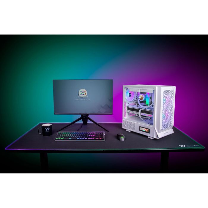Thermaltake Ceres 330 TG Caja PC Midi Tower Blanca con 2 Ventiladores Frontales de 140mm 4 Thermaltake Ceres 330 TG Caja PC Midi Tower Blanca con 2 Ventiladores Frontales de 140mm 4