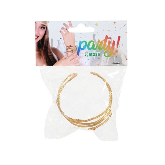 Brazalete Serpiente Egipcia Dorado Mujer Adulto 1