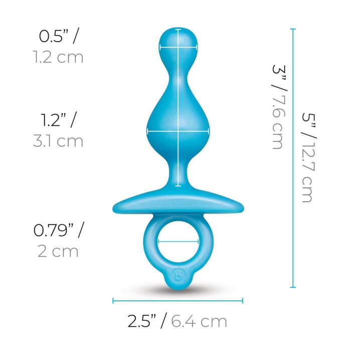 Plug Anal B-Vibe Azul (7,6 cm) 5 Plug Anal B-Vibe Azul (7,6 cm) 5