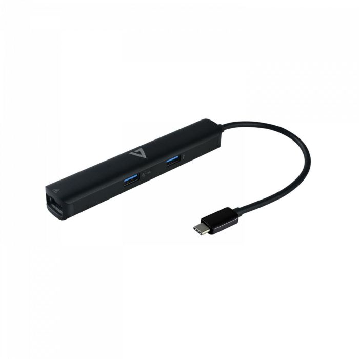 Hub USB V7 UCMINIDOCK-PT Negro 100 W 2 Hub USB V7 UCMINIDOCK-PT Negro 100 W 2