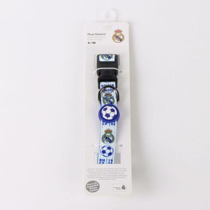 Real Madrid T3S:S/M Collar oficial para perros Cerdá, Talla S-M, Color Azul 3