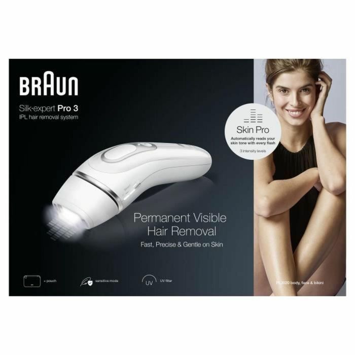 Braun PL3020 Depiladora de luz pulsada IPL 3 niveles de intensidad 300.000 destellos rostro y cuerpo 4 Braun PL3020 Depiladora de luz pulsada IPL 3 niveles de intensidad 300.000 destellos rostro y cuerpo 4