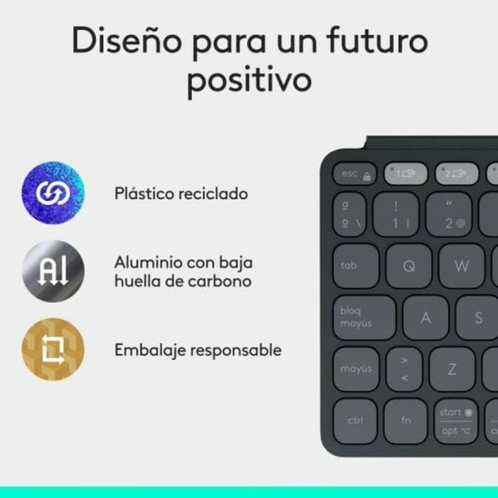 Teclado Logitech Negro Qwerty Español QWERTY 3