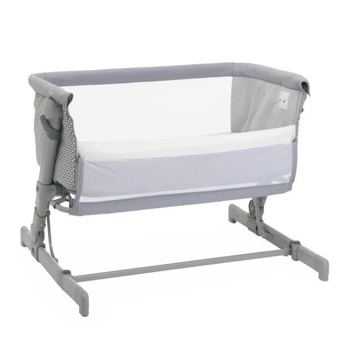 Cuna colecho CHICCO Next2Me GO - Compacta - Plegable - Reclinable - 6 niveles de altura - Gris claro 4 Cuna colecho CHICCO Next2Me GO - Compacta - Plegable - Reclinable - 6 niveles de altura - Gris claro 4