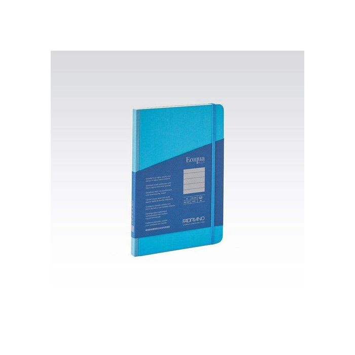 Cuaderno Fabriano Ecoqua Plus Tela A5 80Hj. 90Gr. Horizontal Turquesa