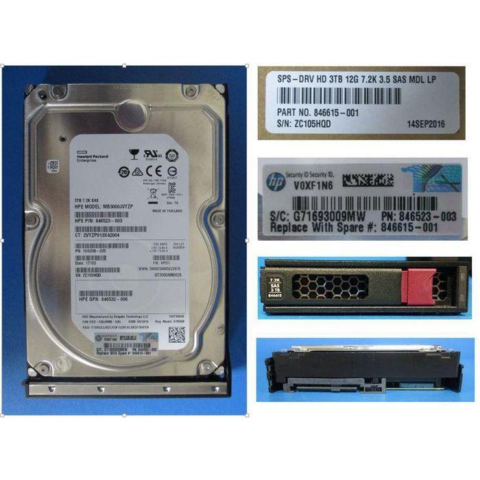 Hewlett Packard Enterprise 4TB 3.5 12G SAS 7.2K RPM MDL LFF LP Disco Duro Hewlett Packard Enterprise 4TB 3.5 12G SAS 7.2K RPM MDL LFF LP Disco Duro