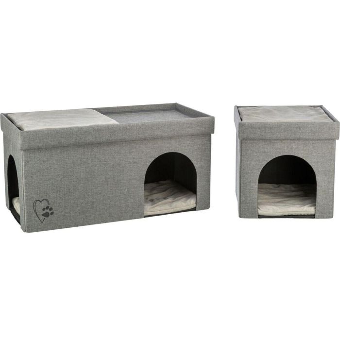 Cueva para gato Trixie Kimy Gris claro 76 x 72 x 37 cm 6