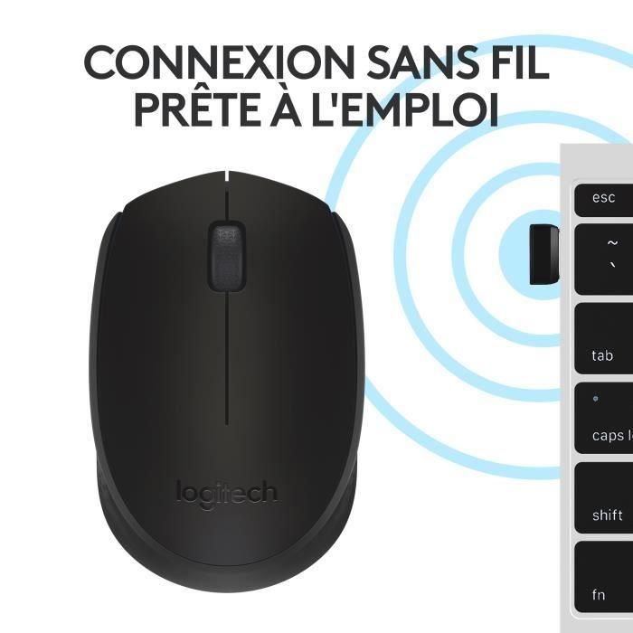 Logitech M171 Ratón Inalámbrico USB Negro, 2.4GHz, 10m Alcance, 12 Meses Batería, Compatible Windows/Mac/Chrome 5 Logitech M171 Ratón Inalámbrico USB Negro, 2.4GHz, 10m Alcance, 12 Meses Batería, Compatible Windows/Mac/Chrome 5