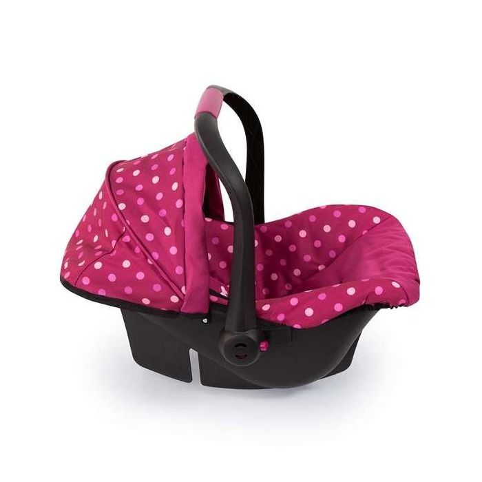 Asiento muñecas para el coche deluxe rosa 50x32x16 cm 2