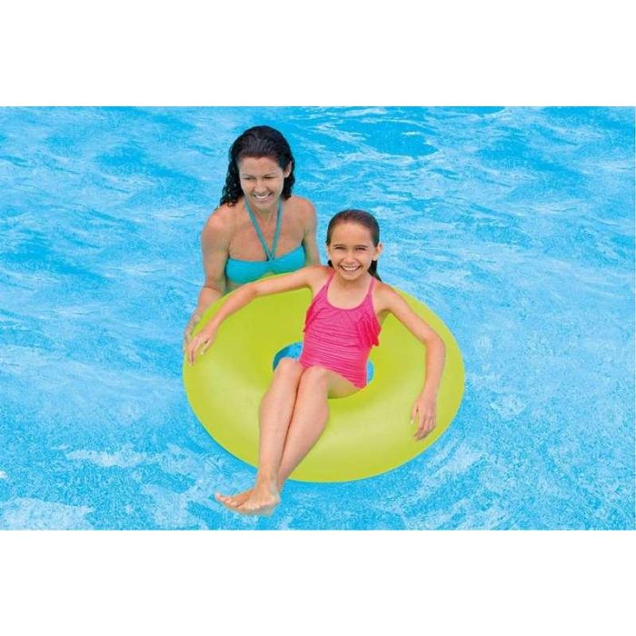 Intex Flotador Rueda Neon 91cm (+8 años) para Piscina y Playa 2