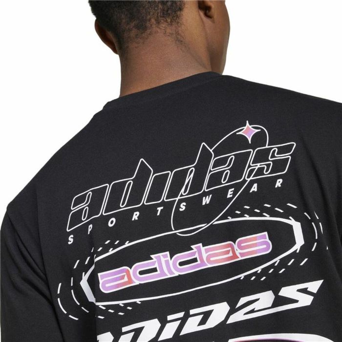 Camiseta de Manga Corta Hombre Adidas House Of Tiro Summer Graphic Negro 1