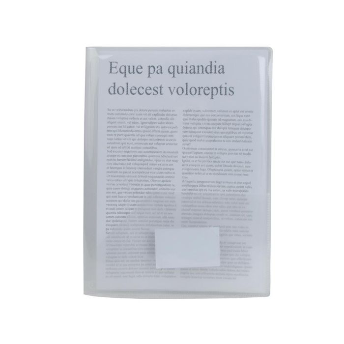 Carpeta Liderpapel Dossier Dos Bolsas 35584 Polipropilenodin A4 Incolora 1