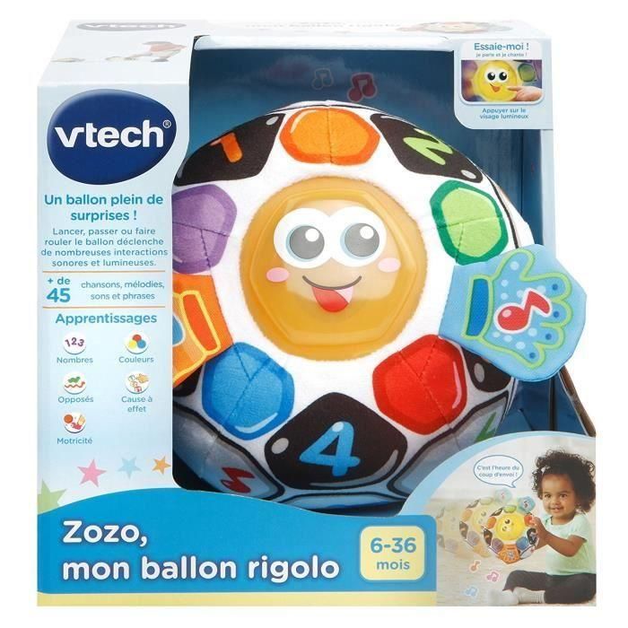 VTech Baby Zozo, My Funny Balloon - Pelota Interactiva de Aprendizaje y Descubrimiento para Bebés (6-36 meses) con Sonidos, Frases y Luces 4 VTech Baby Zozo, My Funny Balloon - Pelota Interactiva de Aprendizaje y Descubrimiento para Bebés (6-36 meses) con Sonidos, Frases y Luces 4
