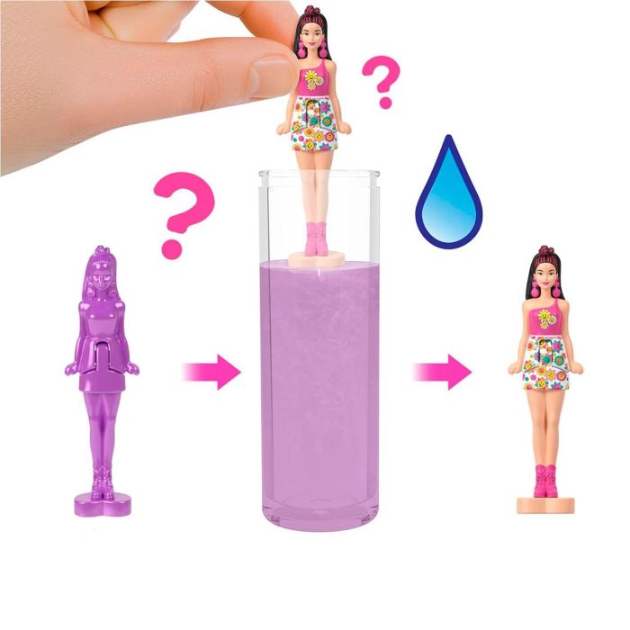 Barbie Jcr08 Mini Muñecas Barbieland Color Reveal Std. Muñeca de 3,8 cm que se dobla con base en forma de corazón 2 Barbie Jcr08 Mini Muñecas Barbieland Color Reveal Std. Muñeca de 3,8 cm que se dobla con base en forma de corazón 2