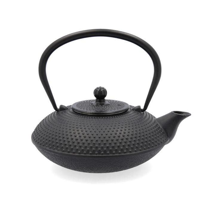 Quid Tetera de Hierro Aissa 80 cL Negra con Filtro Acero Inoxidable y relieve, Apta Inducción Gas Vitrocerámica 0 Quid Tetera de Hierro Aissa 80 cL Negra con Filtro Acero Inoxidable y relieve, Apta Inducción Gas Vitrocerámica 0