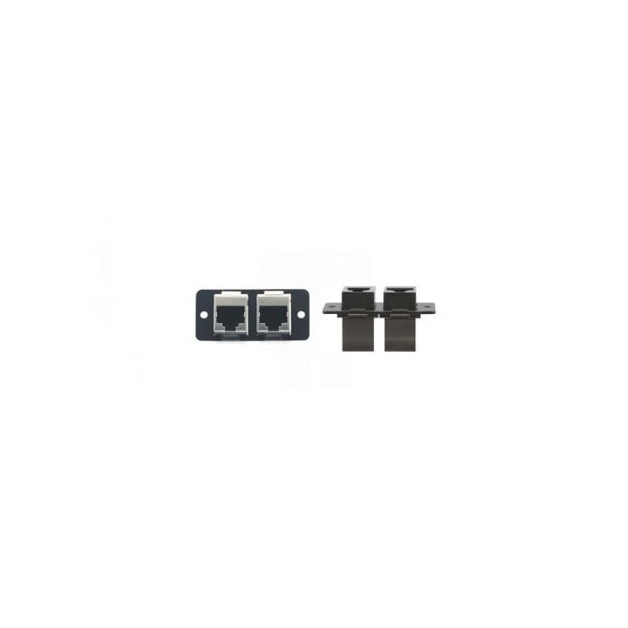 Kramer W4545(B) Placa de Pared y Cubierta de Interruptor Negro, RJ-45, Universal