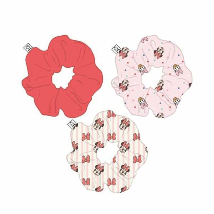 Cerdá Coleteros de Pelo de Tela para Niñas Minnie Mouse - Pack de 3 Piezas de Accesorios Infantiles, Color Rojo, Edad +3 Años 1