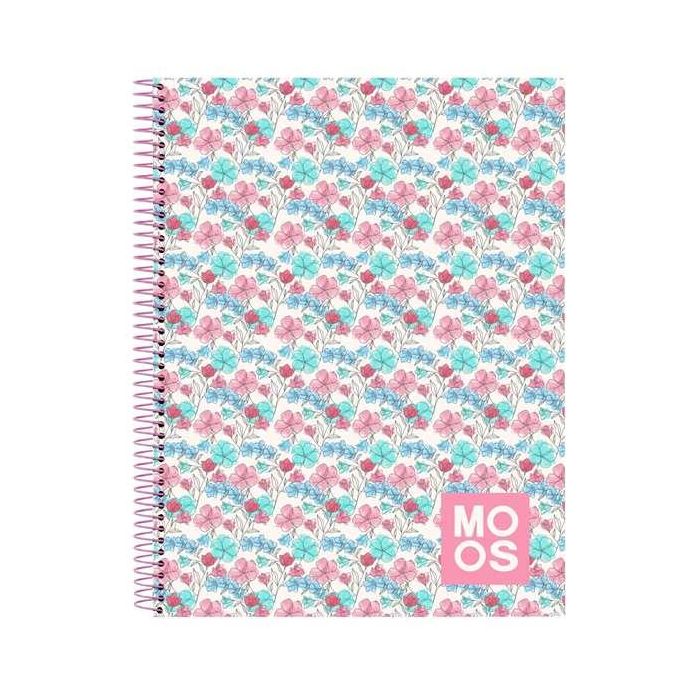 Cuaderno Espiral Safta Microperforado Din A4 Tapa Forrada 120 Hojas Cuadro 5 mm 60 gr Moos Floresistente Cuaderno Espiral Safta Microperforado Din A4 Tapa Forrada 120 Hojas Cuadro 5 mm 60 gr Moos Floresistente