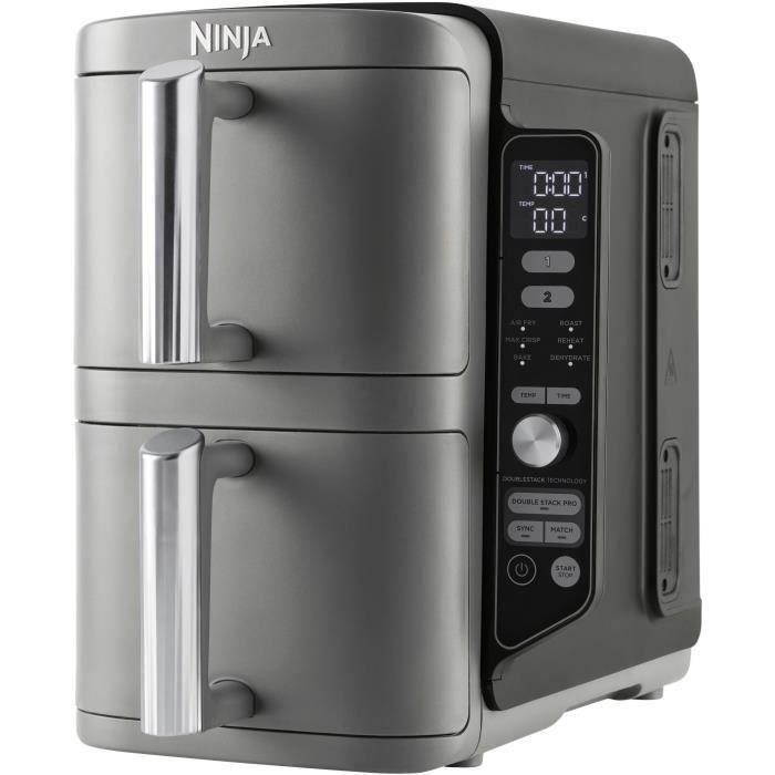 Freidora de Aire Vertical Ninja 6 en 1 MAX 9.5L - 2 Cajones, Apto para 8 Personas, Air Fry, Asar, Hornear, Ref. FREIDORA AIRE VERTICAL 6EN1 MAX 9.5L Freidora de Aire Vertical Ninja 6 en 1 MAX 9.5L - 2 Cajones, Apto para 8 Personas, Air Fry, Asar, Hornear, Ref. FREIDORA AIRE VERTICAL 6EN1 MAX 9.5L