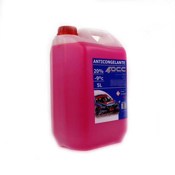 Occ Motorsport Anticongelante Rosa 20% -9ºC 5 Litros OCC3537 Refrigerante Motor 2
